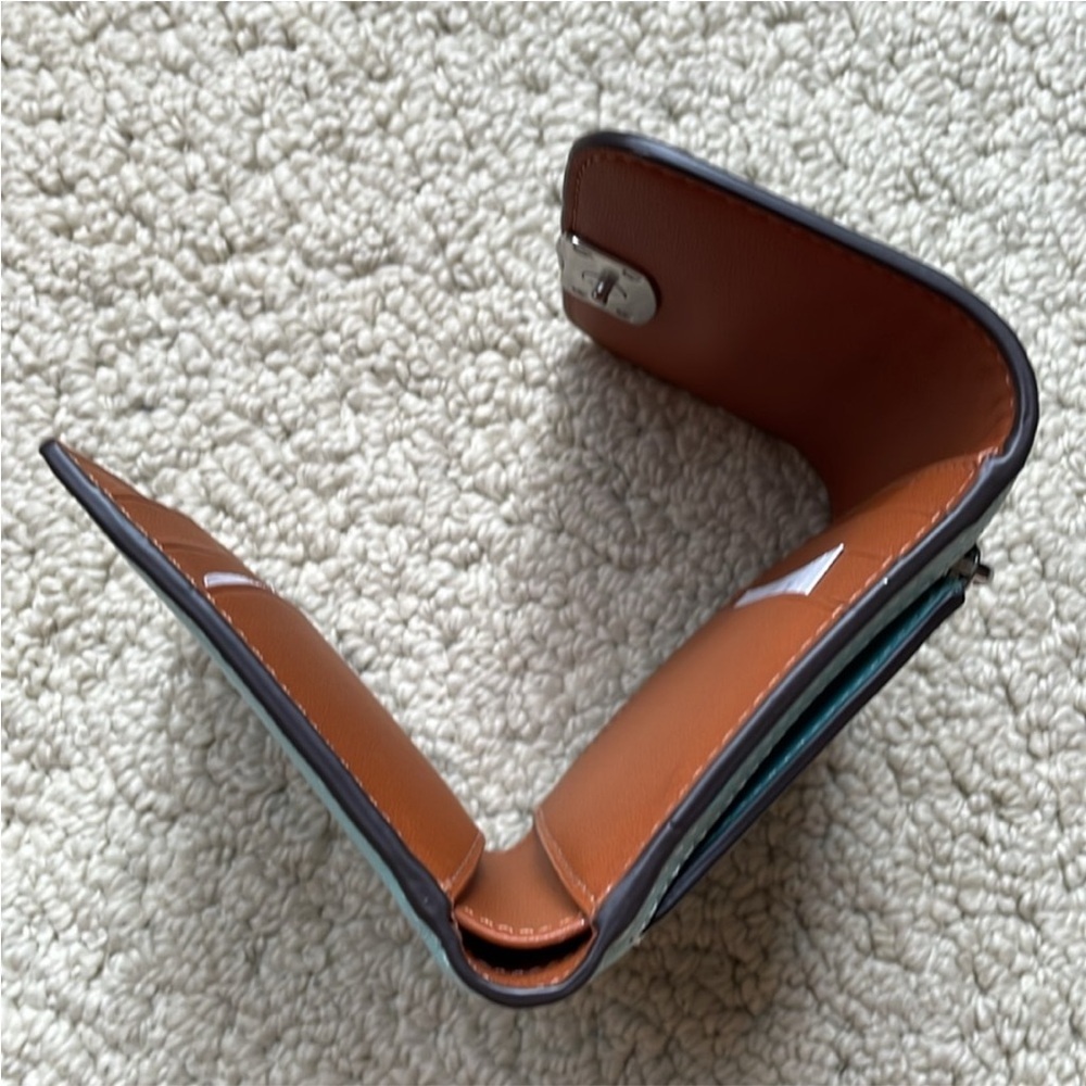 Coach Blue Leather Wallet - Picture 11 of 16